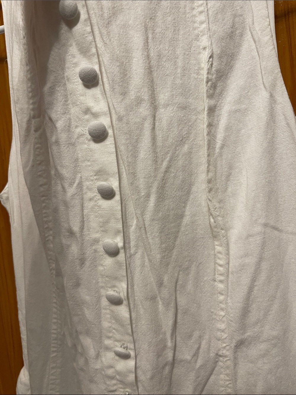 wild fable White Button-Front Sleeveless Dress - Picture 2 of 5